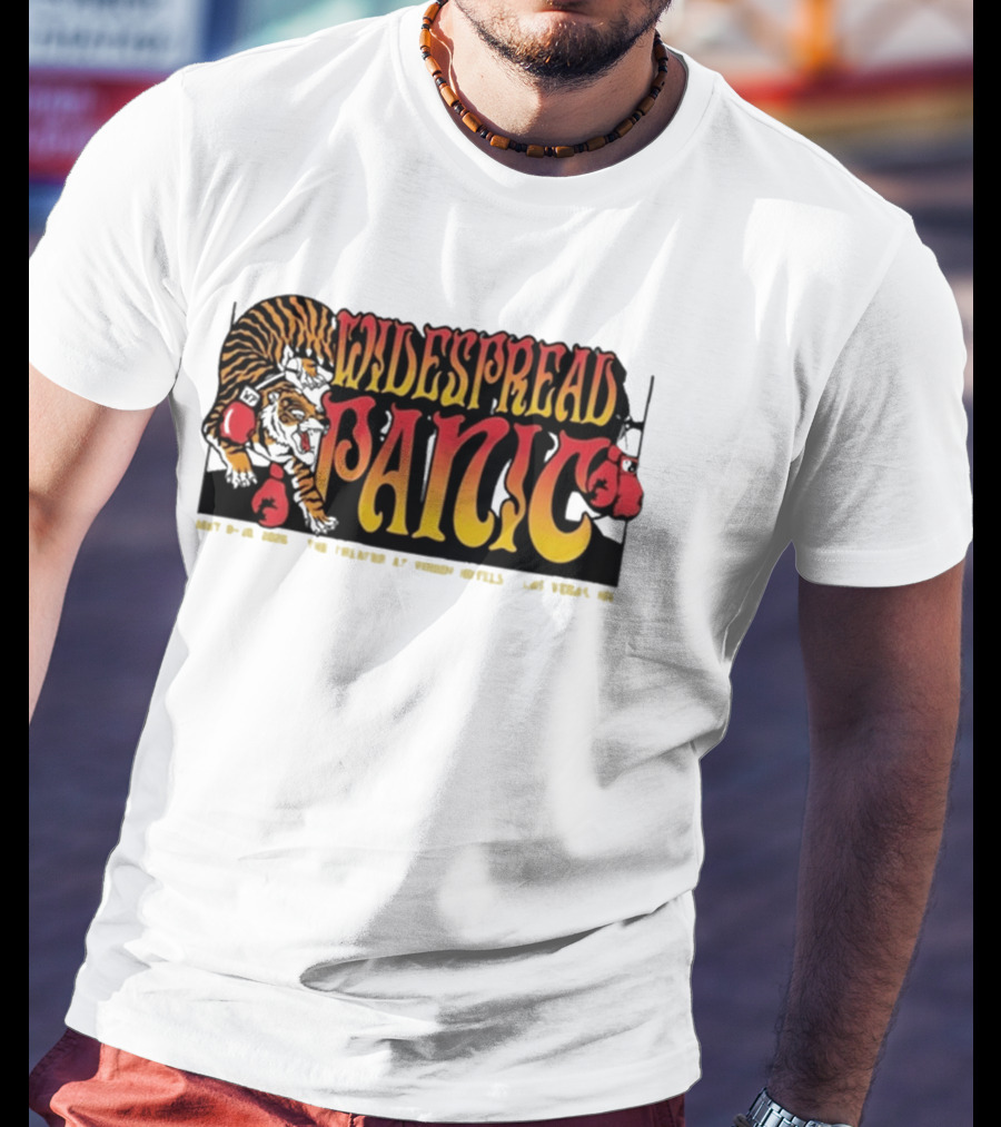 Widespread Panic May 8 10 2026 Las Vegas NV Tiger Boxing Gloves T-Shirt
