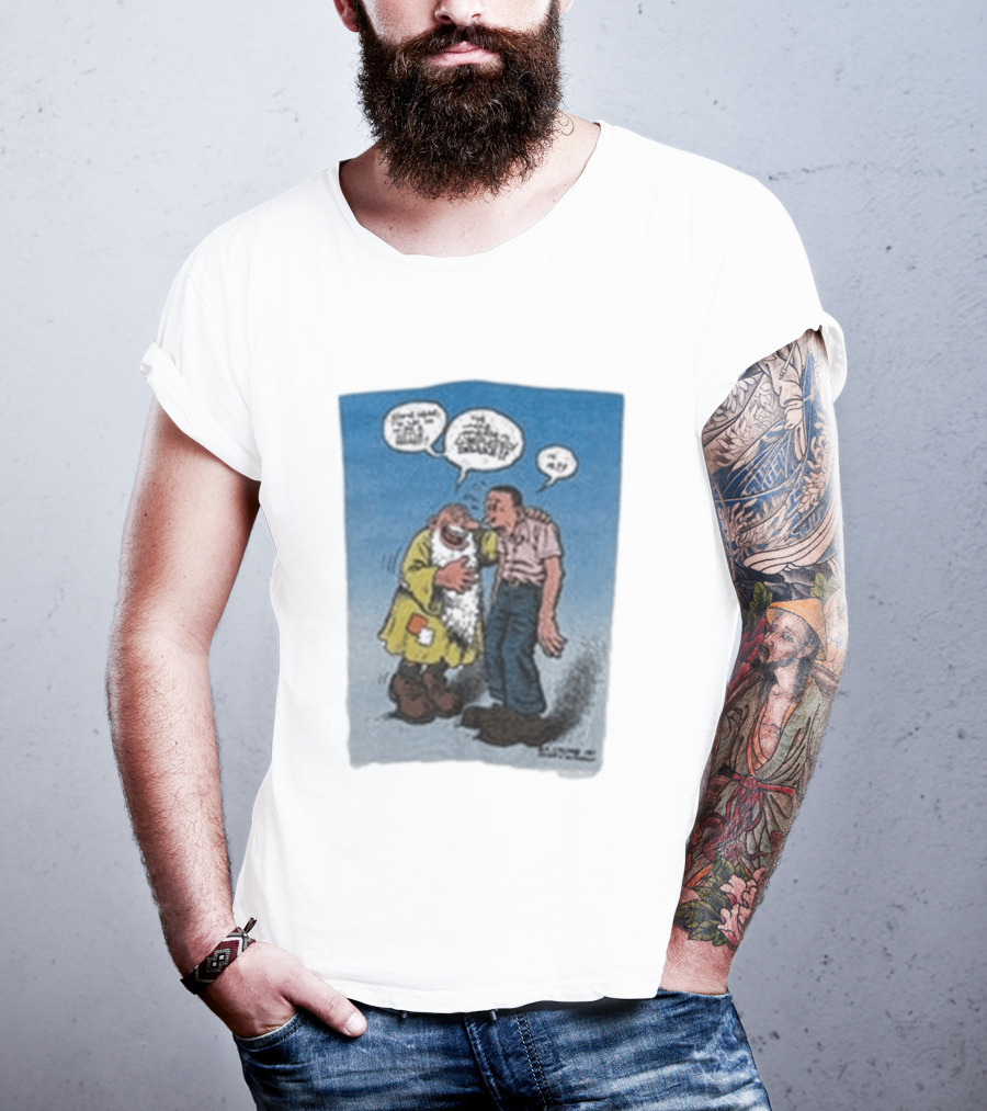 Barn Owl Seattle 1987 R. Crumb Mr Natural Comic Speech Bubbles T-Shirt