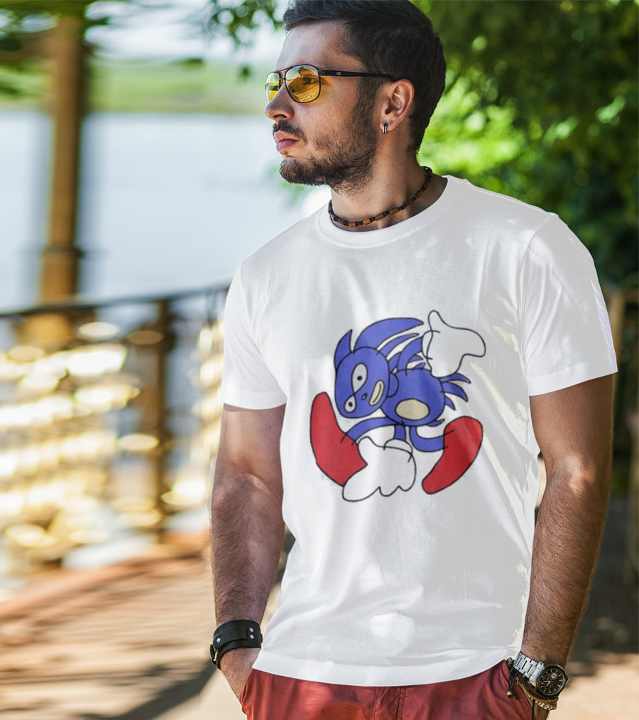 Sanic Hegehog Meme Sega T-Shirt