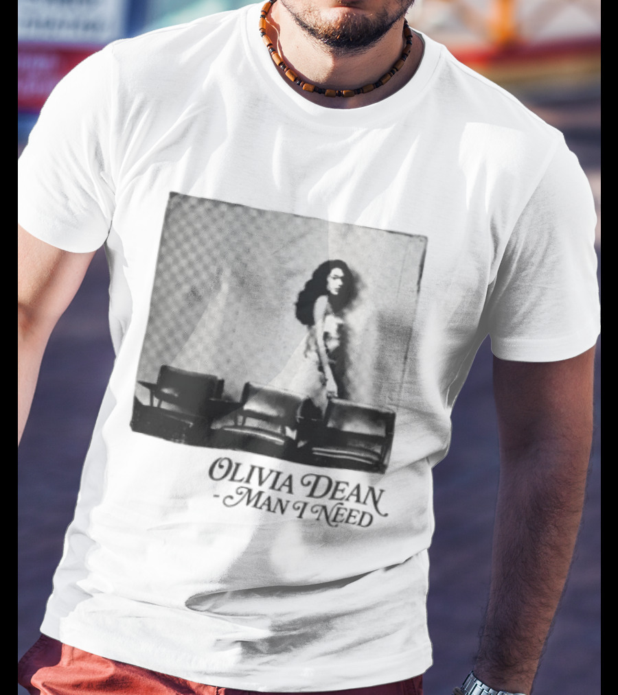 Man I Need Olivia Dean Iconic Black And White Image T-Shirt