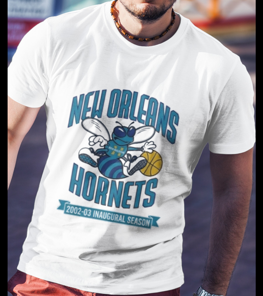 New Orleans Hornets Inaugural Season Basketball T-Shirt