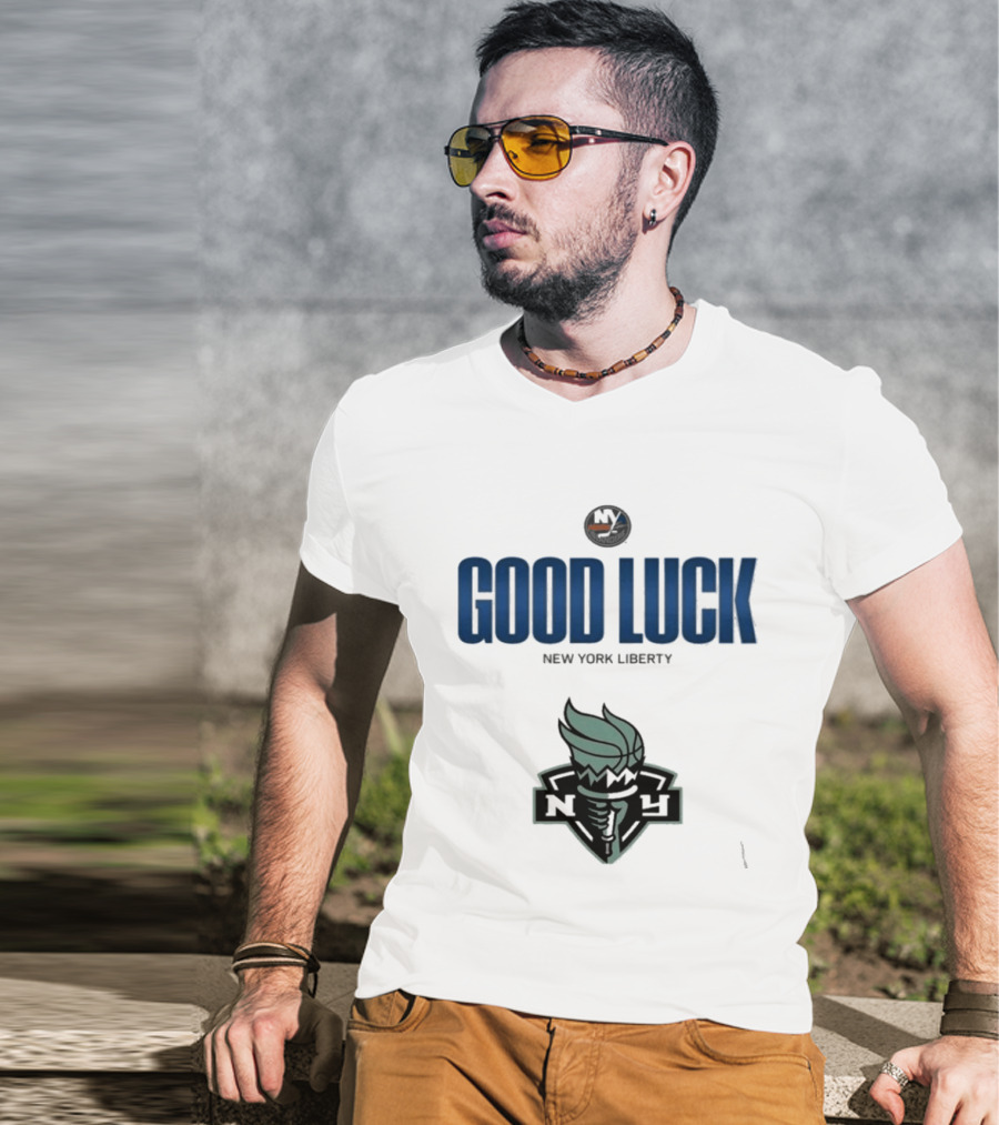 Good Luck New York Liberty NY Collaboration T-Shirt