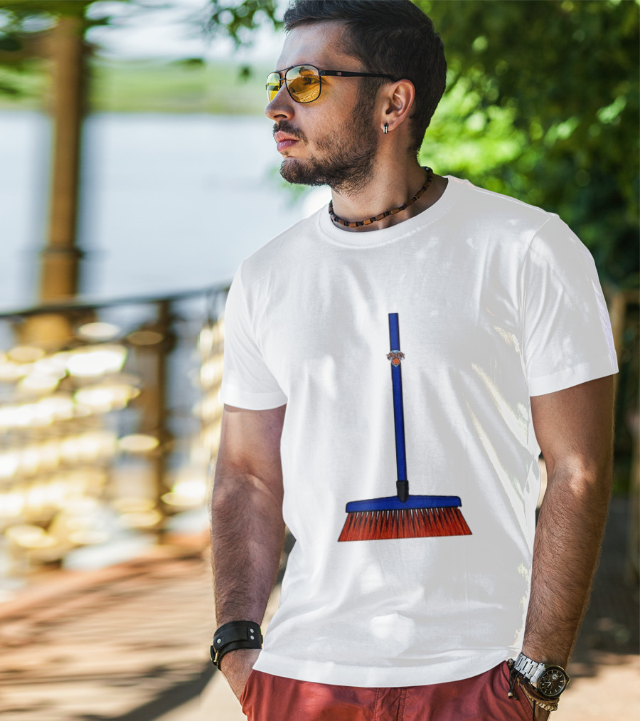 New York Knicks The Sweep 2026 Broom Basketball Fan Gear T-Shirt