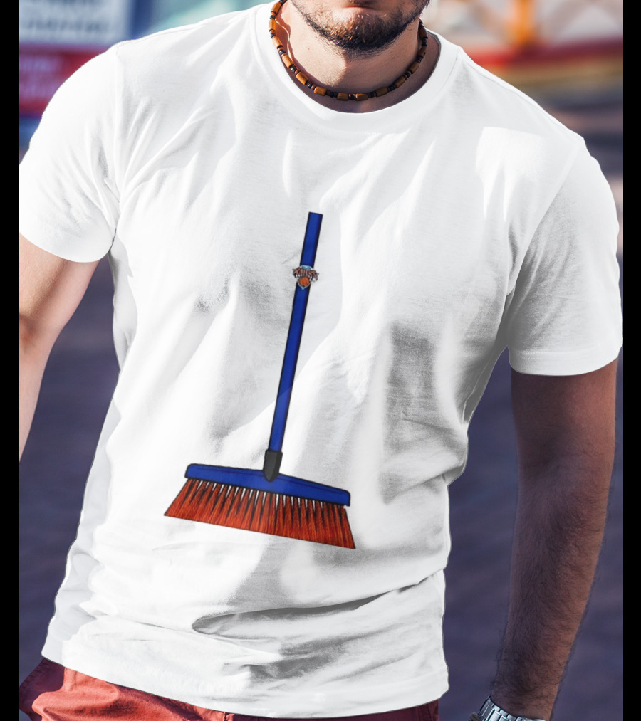 New York Knicks The Sweep 2026 Broom Basketball Fan Gear T-Shirt