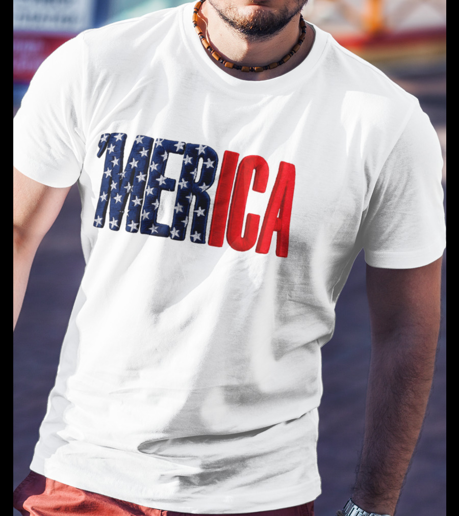 2026 USA 250th Merica Chrome White Camo Hat Stars Stripes T-Shirt