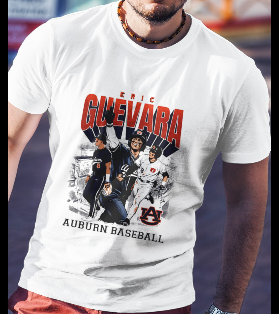 Eric Guevara Auburn Baseball Tigers Skyline T-Shirt