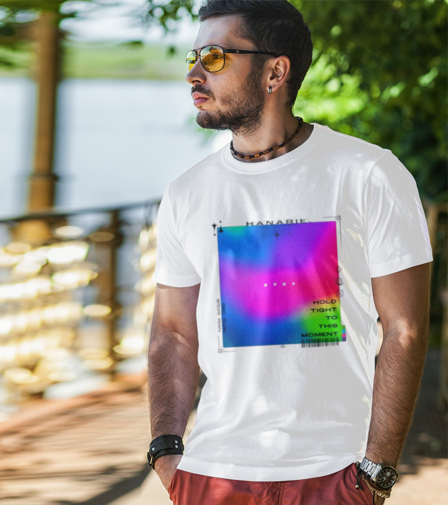 Hanabie Hold Tight To This Moment Vivid Neon Aesthetic T-Shirt