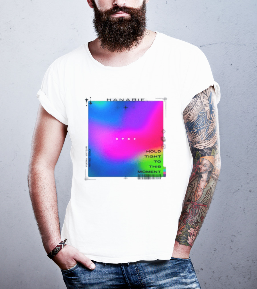 Hanabie Hold Tight To This Moment Vivid Neon Aesthetic T-Shirt