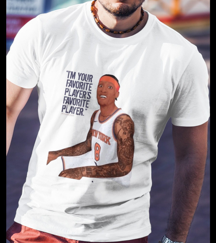 Michael Beasley I'm Your Favorite Player's Favorite Player New York Basketball 8 Tattoos T-Shirt