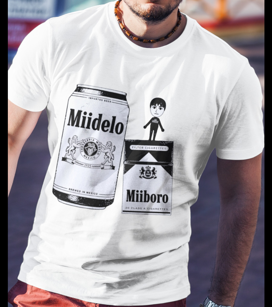 Miidelo Miiboro Tomodachi Life Mii Modelo Marlboro T-Shirt