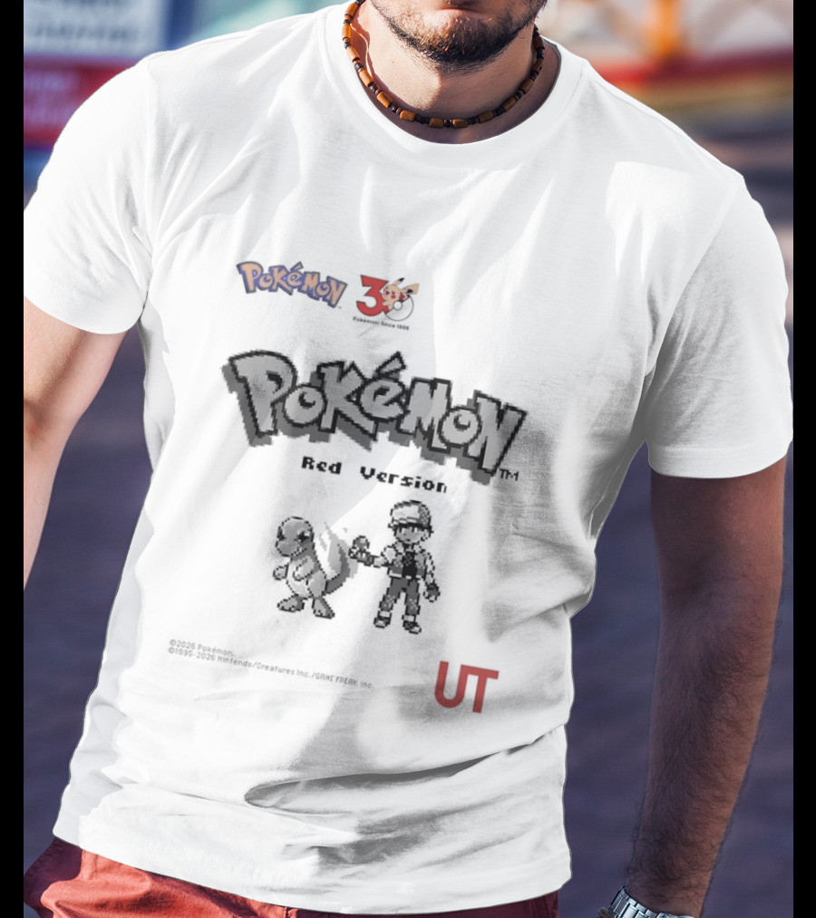 Pokemon Red Version 25th Anniversary Characters UT T-Shirt