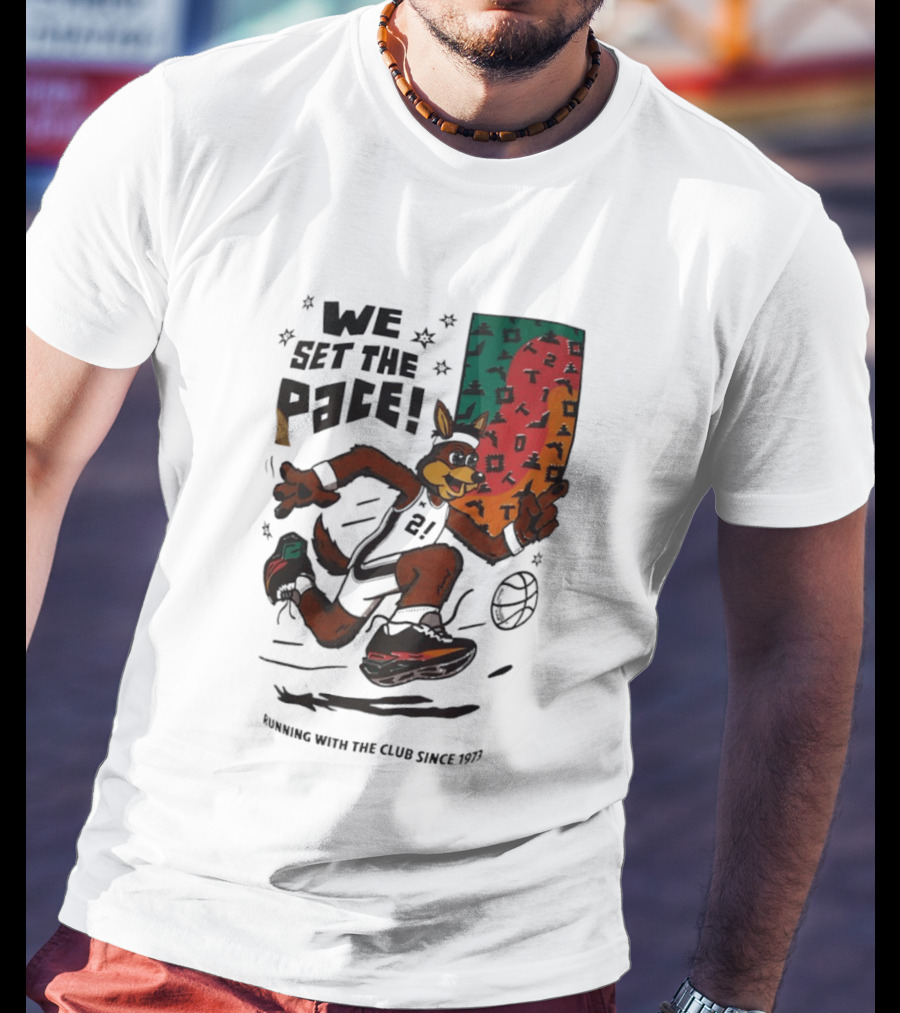 San Antonio Spurs We Set The Pace Running With The Club Since 1973 T-Shirt