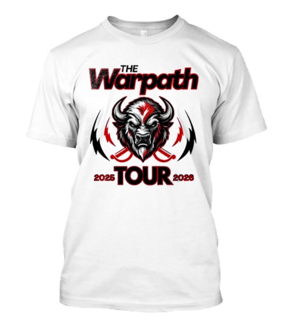 The Warpath Tour 2025 2026 Bison T-Shirt