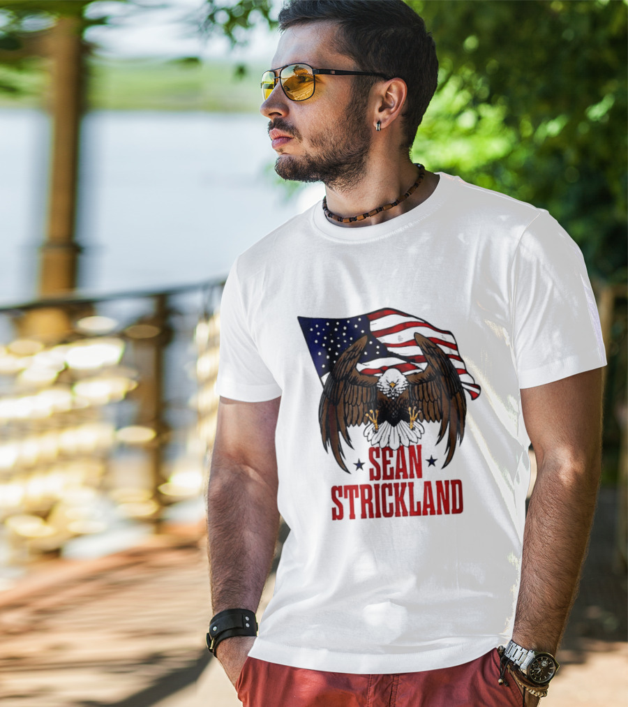 American Flag Eagle Sean Strickland UFC The Great American Hope T-Shirt