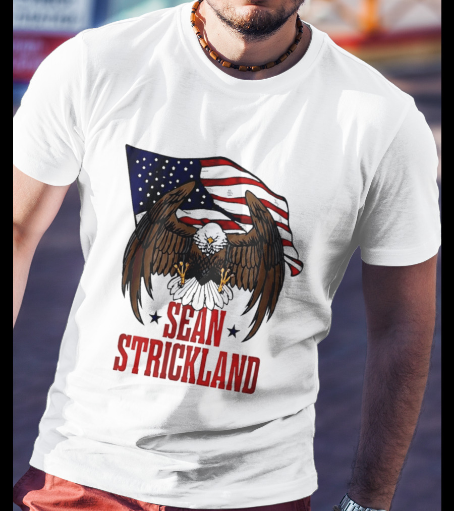 American Flag Eagle Sean Strickland UFC The Great American Hope T-Shirt
