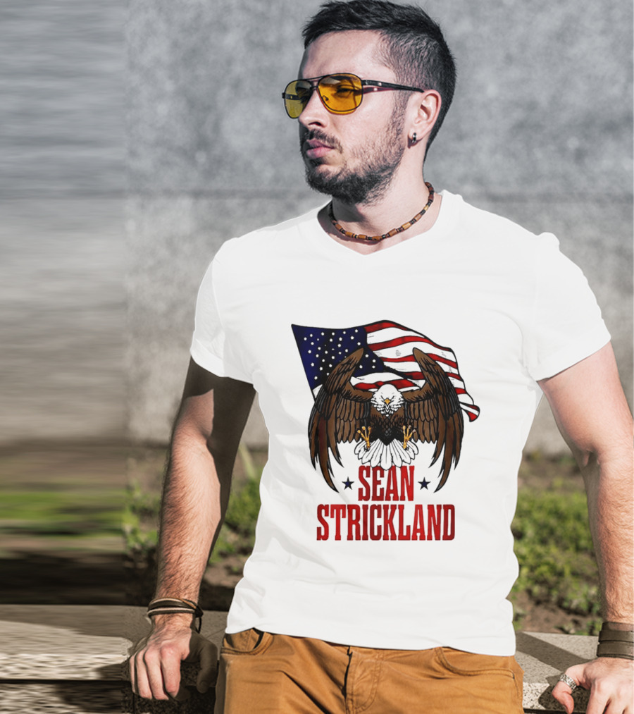 American Flag Eagle Sean Strickland UFC The Great American Hope T-Shirt