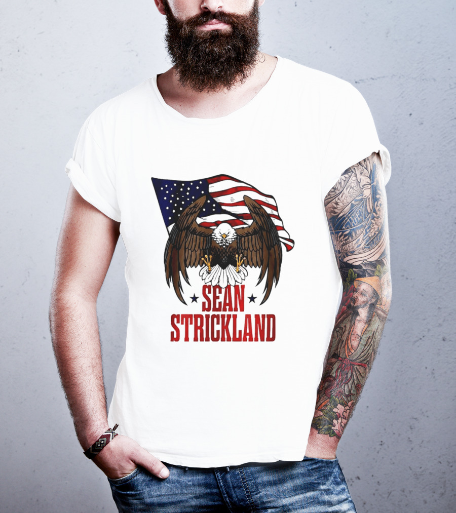 American Flag Eagle Sean Strickland UFC The Great American Hope T-Shirt