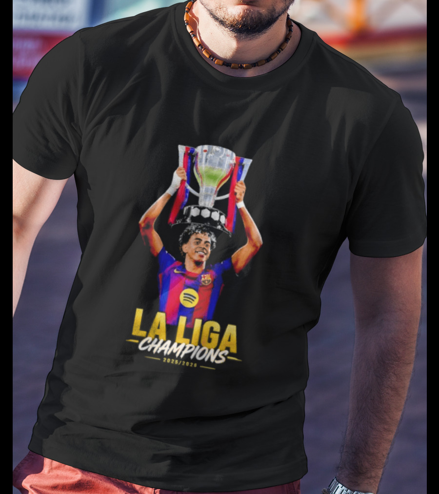 Barcelona La Liga Champions 2025 26 Mes Que Un Club T-Shirt