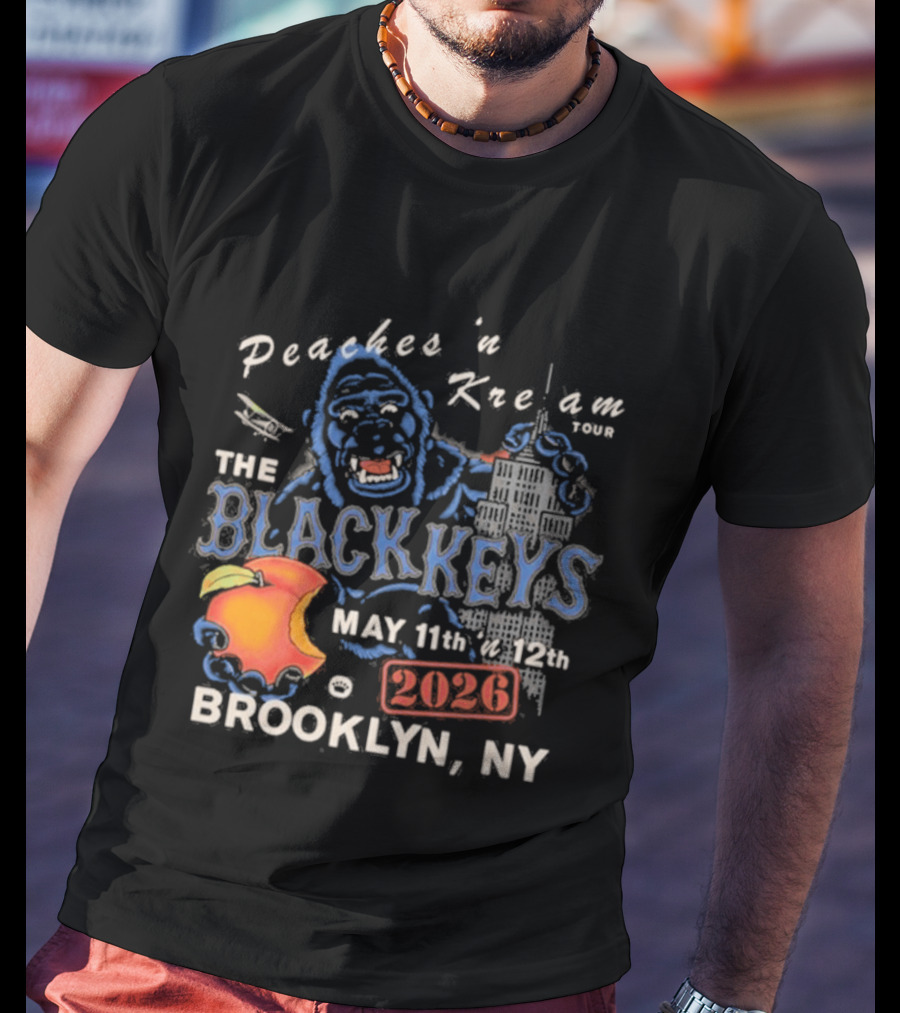 The Black Keys Peaches N Keem Tour Brooklyn May 11 12 2026 NYC T-Shirt