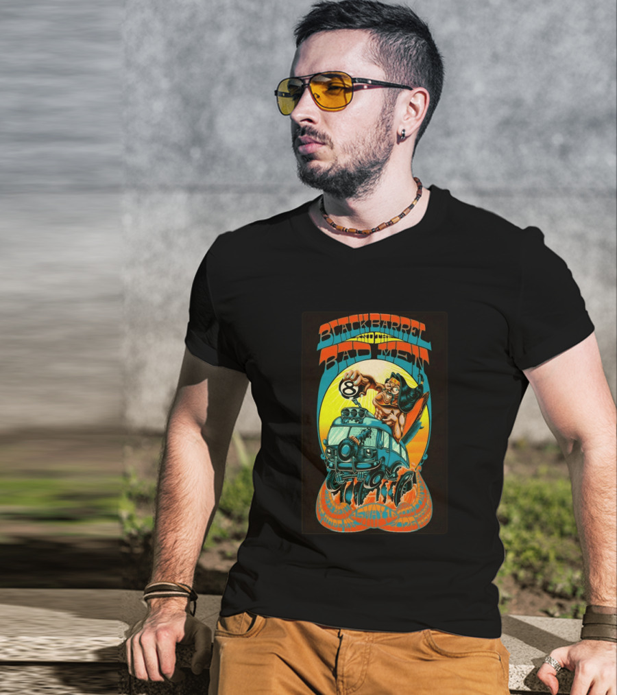Black Barrel And The Bad Men Hope AK 5 16 2026 Psychedelic Van Race T-Shirt