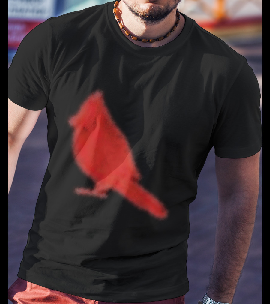 The Slumerican Cardinal Red Bird Stylized T-Shirt