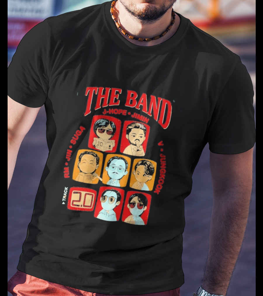 The Band RM Jin Suga J Hope Jimin V Jungkook 20 Arirang BTS World Tour 2.0 T-Shirt