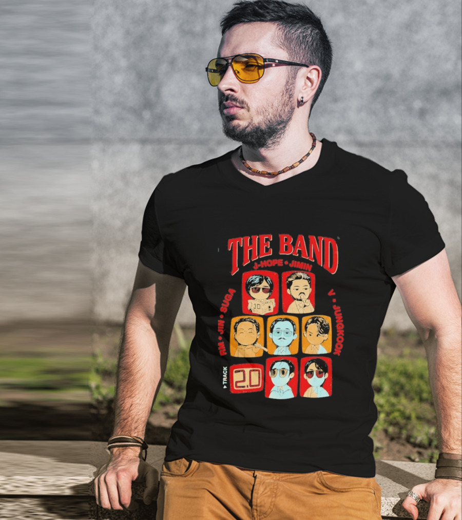 The Band RM Jin Suga J Hope Jimin V Jungkook 20 Arirang BTS World Tour 2.0 T-Shirt