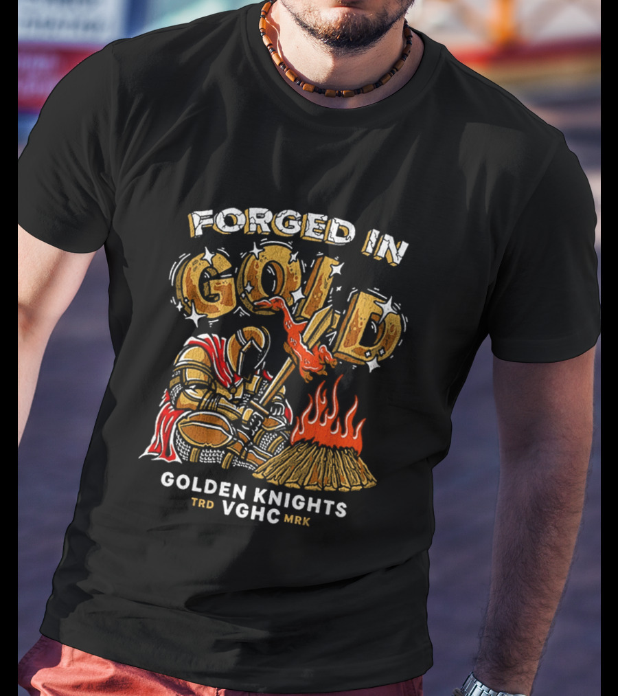 Forged In Gold Golden Knights TRD VGHC MMR Roasted Duck T-Shirt