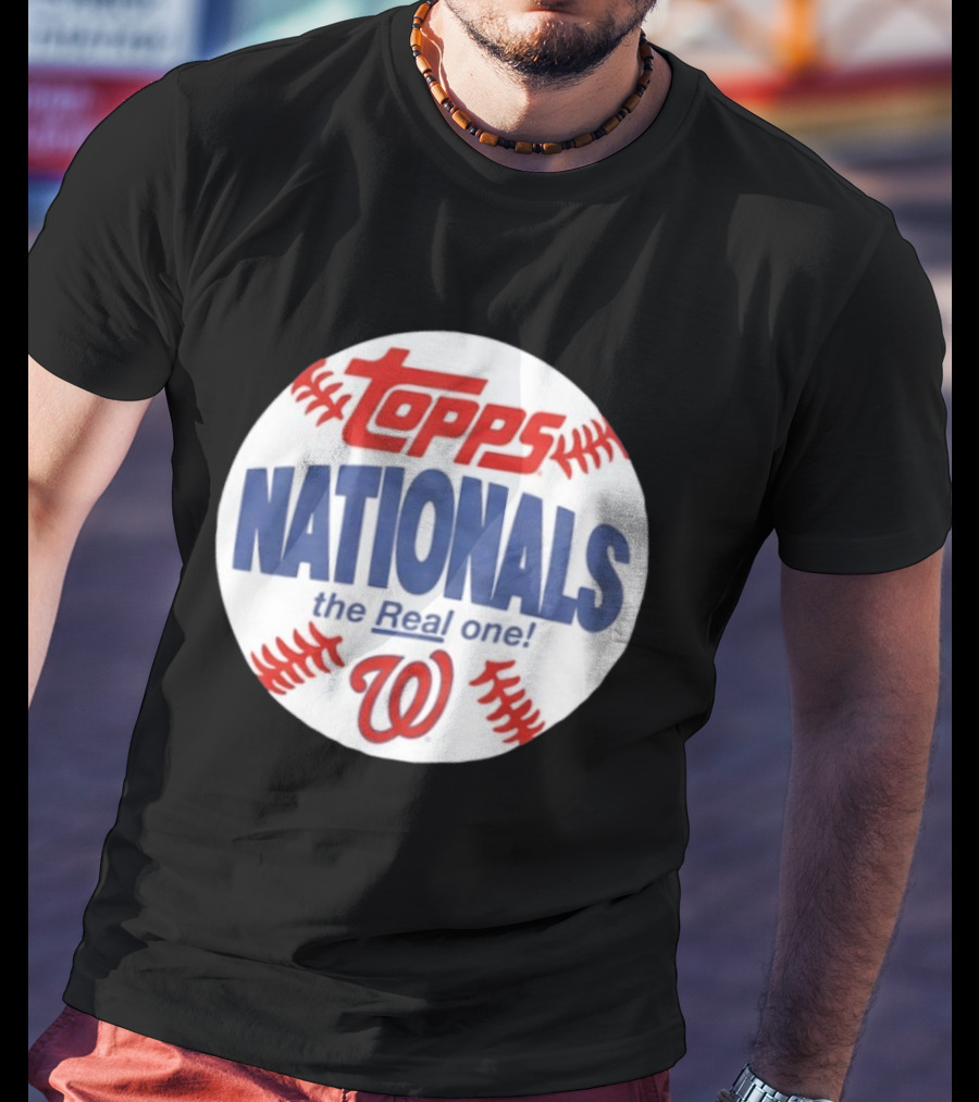Topps Nationals The Real One MLB W Baseball T-Shirt