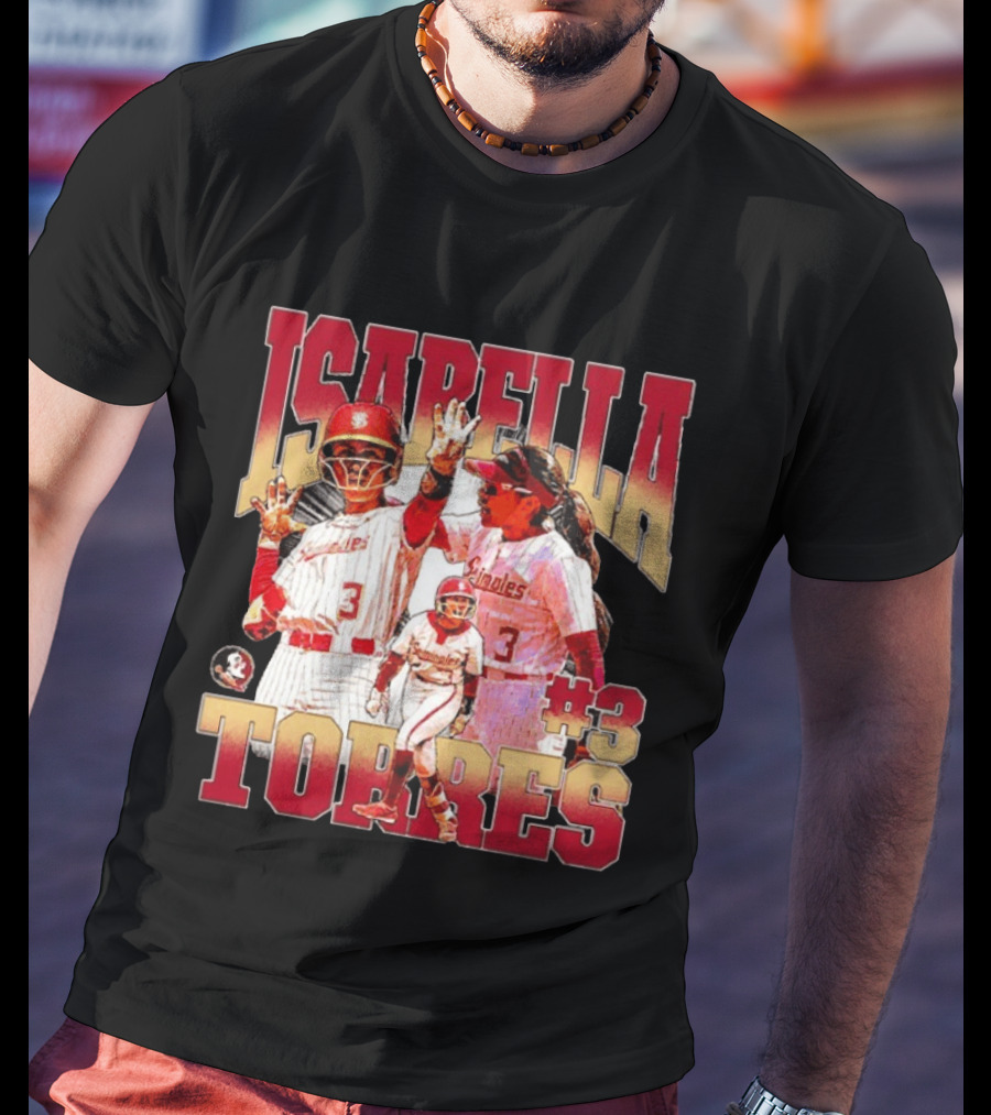 Isabella Torres Florida State Seminoles #3 Player Collage T-Shirt