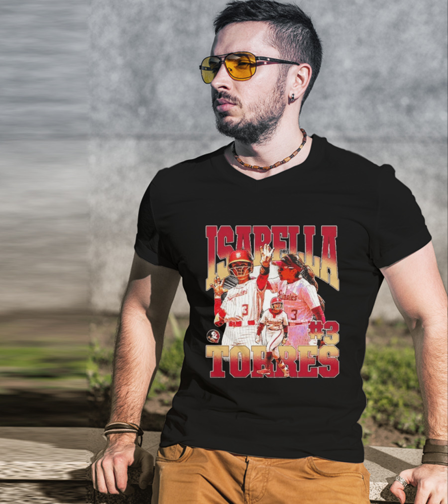Isabella Torres Florida State Seminoles #3 Player Collage T-Shirt