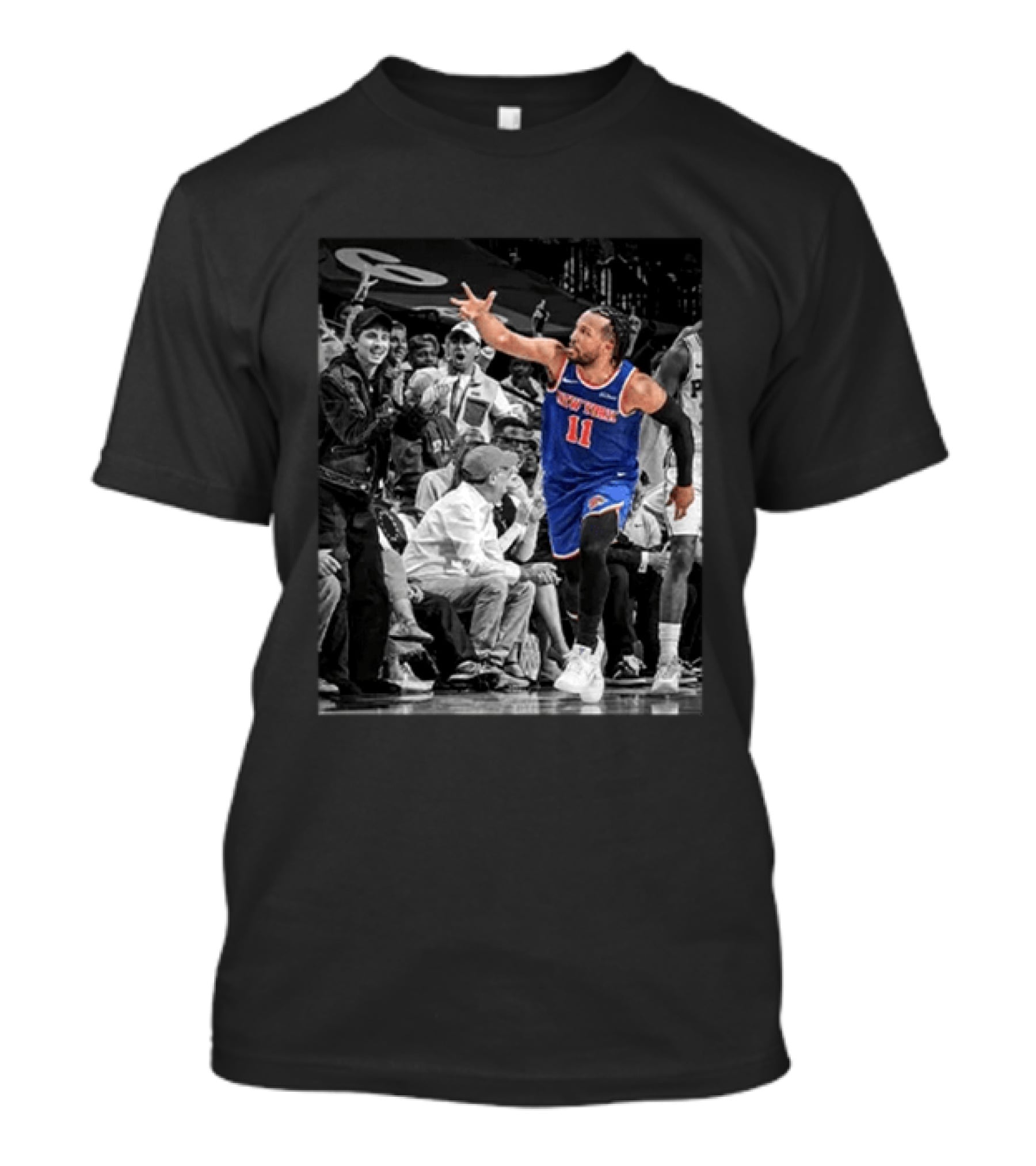 Jalen Brunson New York Knicks Basketball Player Number 11 Action In Game T-Shirt