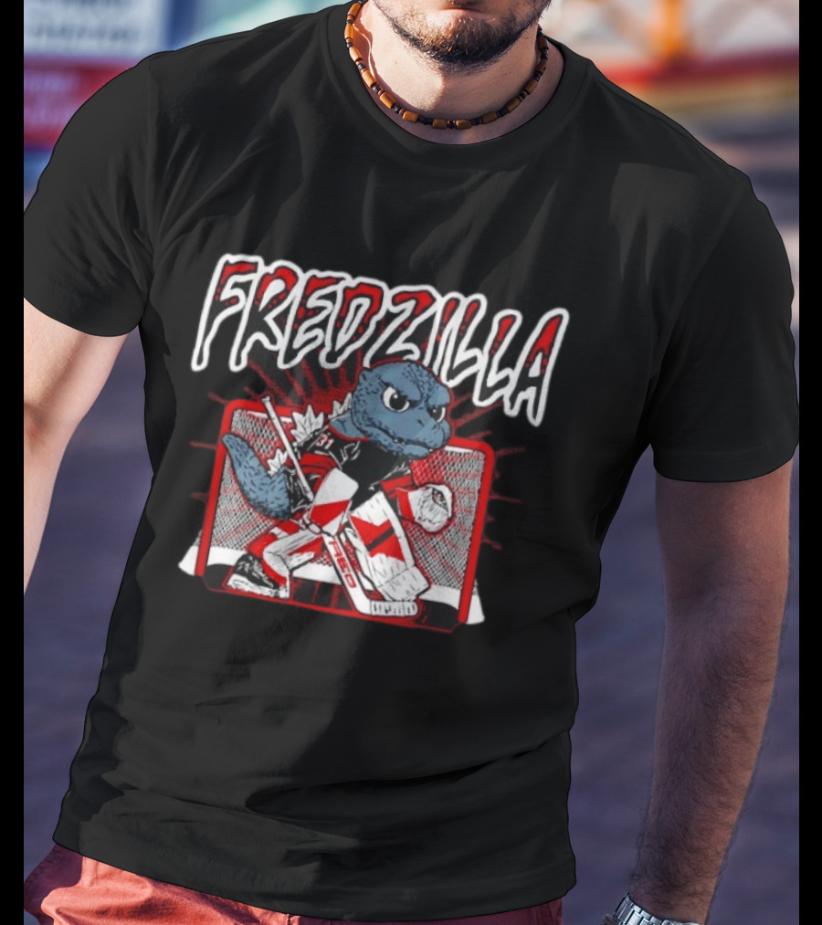 FredZilla Freddie Andersen Carolina Hurricanes Hockey Goalie T-Shirt