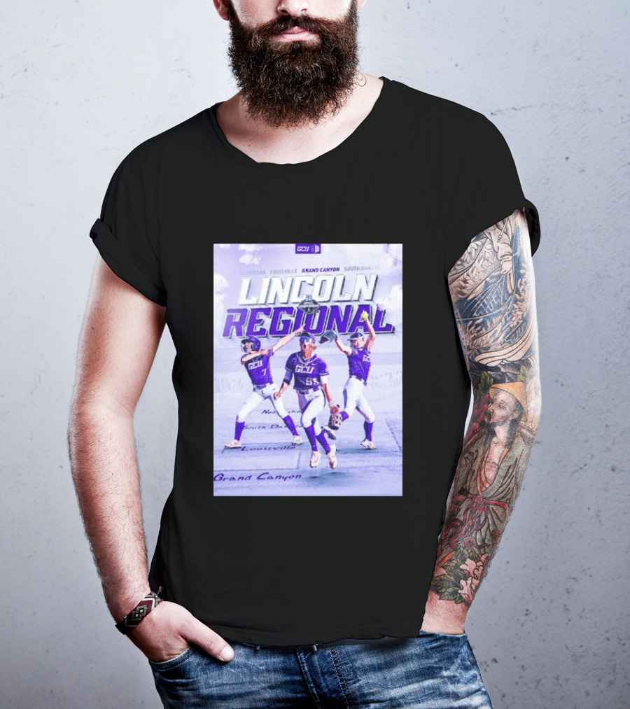Grand Canyon Antelopes Softball Lincoln Regional Nebraska Louisville South Dakota GCU T-Shirt