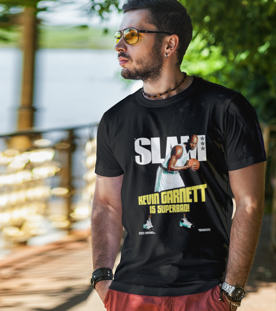 Slam Kevin Garnett Is Superbad Celtics Basketball T-Shirt