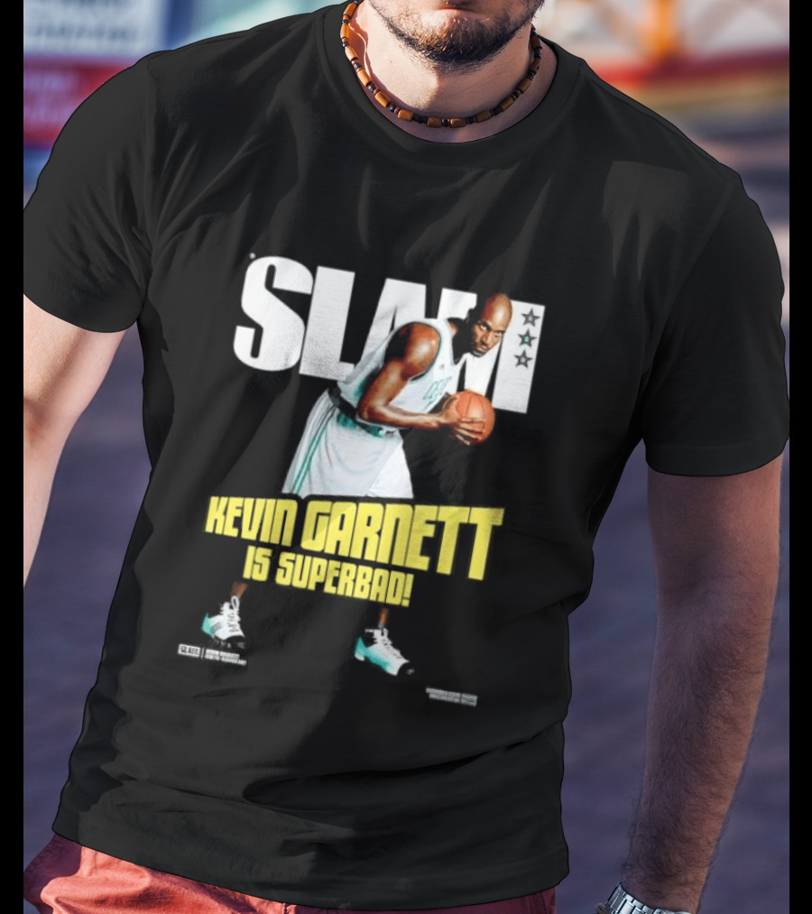 Slam Kevin Garnett Is Superbad Celtics Basketball T-Shirt