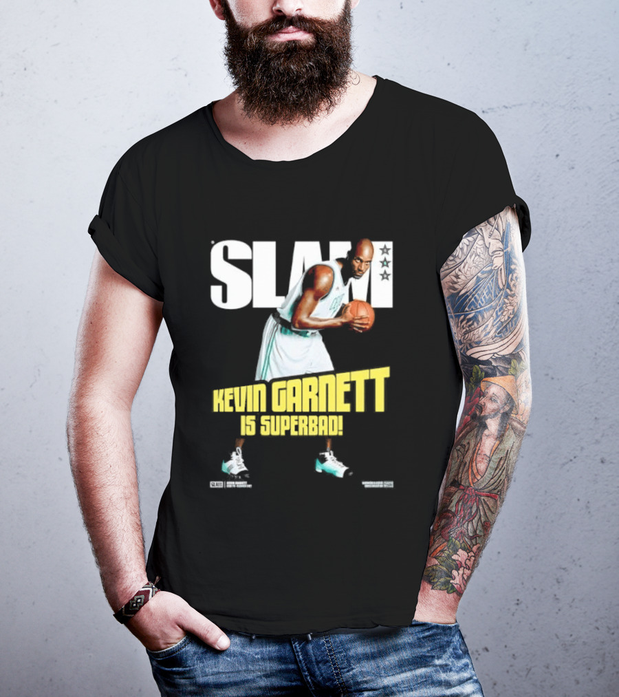 Slam Kevin Garnett Is Superbad Celtics Basketball T-Shirt