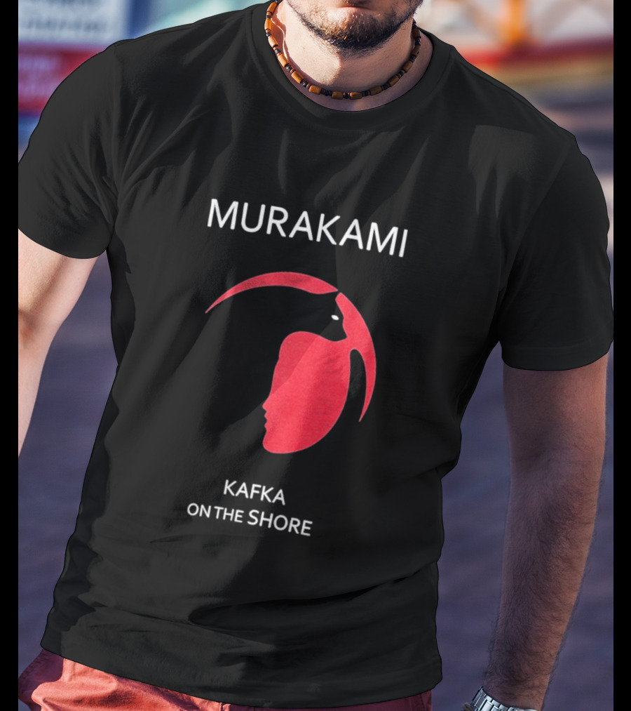Murakami Kafka On The Shore Red Face T-Shirt