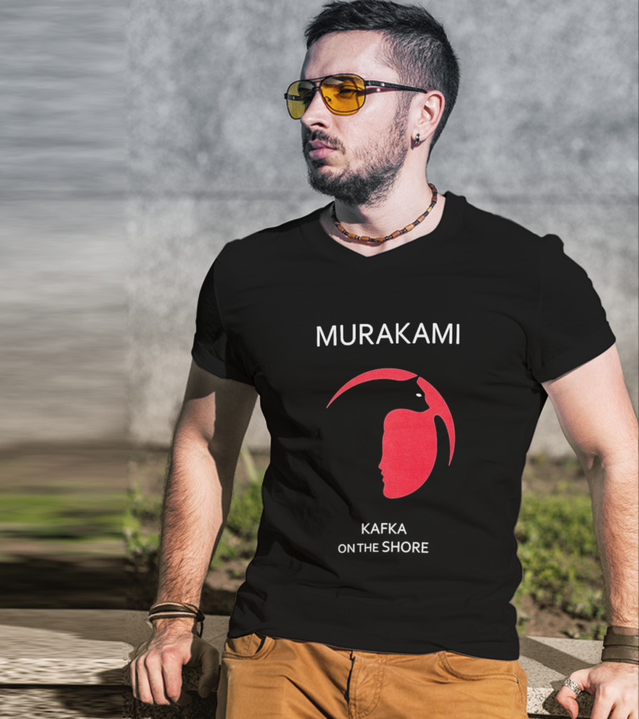 Murakami Kafka On The Shore Red Face T-Shirt