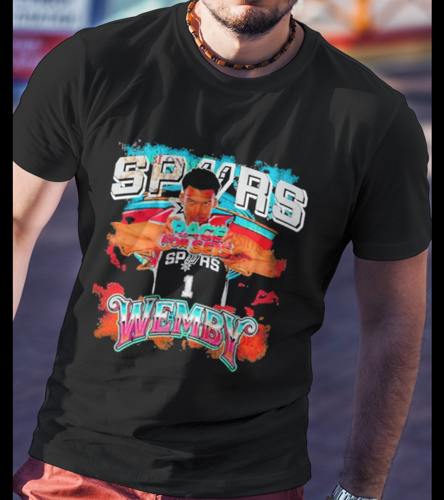 Spurs Race For Seis Spurs Wemby Victor Wembanyama T-Shirt