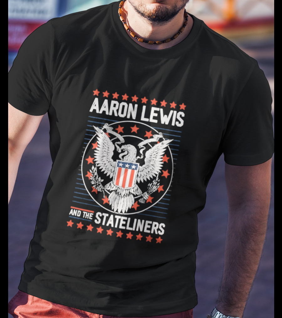 Aaron Lewis And The Stateliners Eagle American Stars T-Shirt