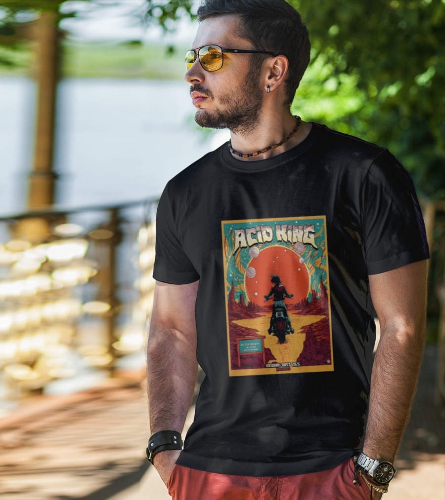 Acid King Obsidian Dust European Tour 2026 Busse Woods 30th Anniversary T-Shirt