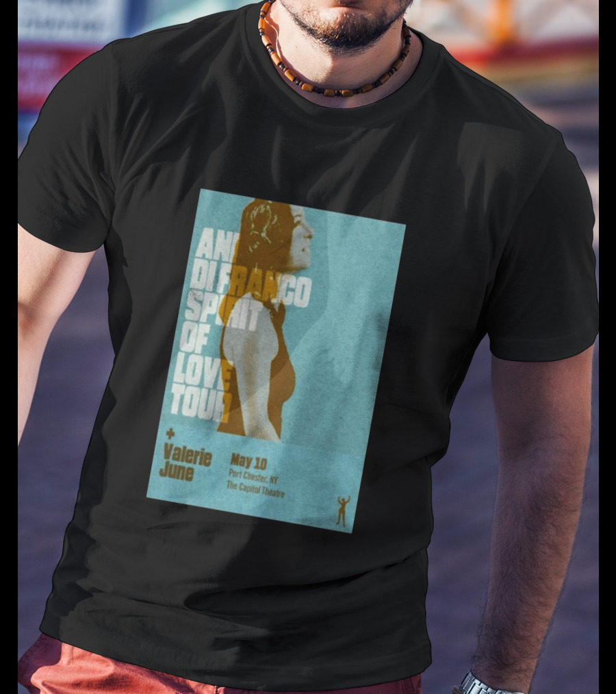 Ani DiFranco Spirit Of Love Tour May 10 Port Chester NY The Capitol Theatre Valerie June T-Shirt