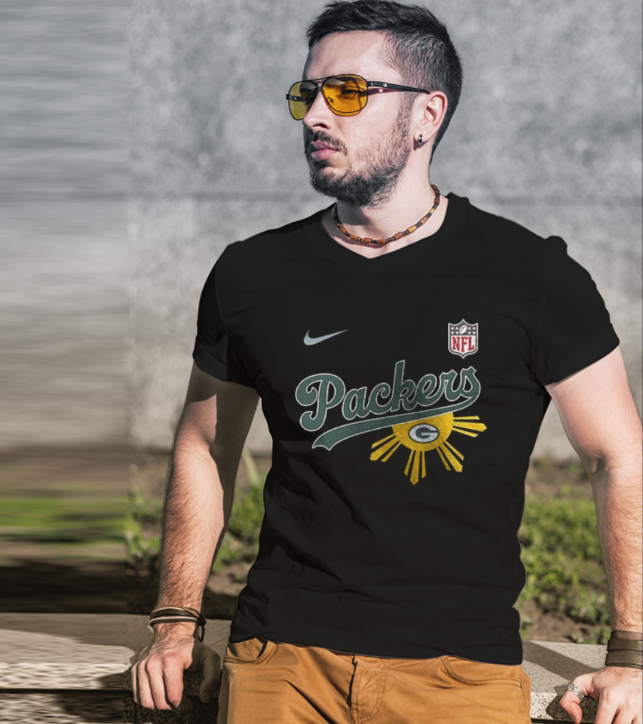 Nike NFL Green Bay Packers Filipino Sun Heritage T-Shirt