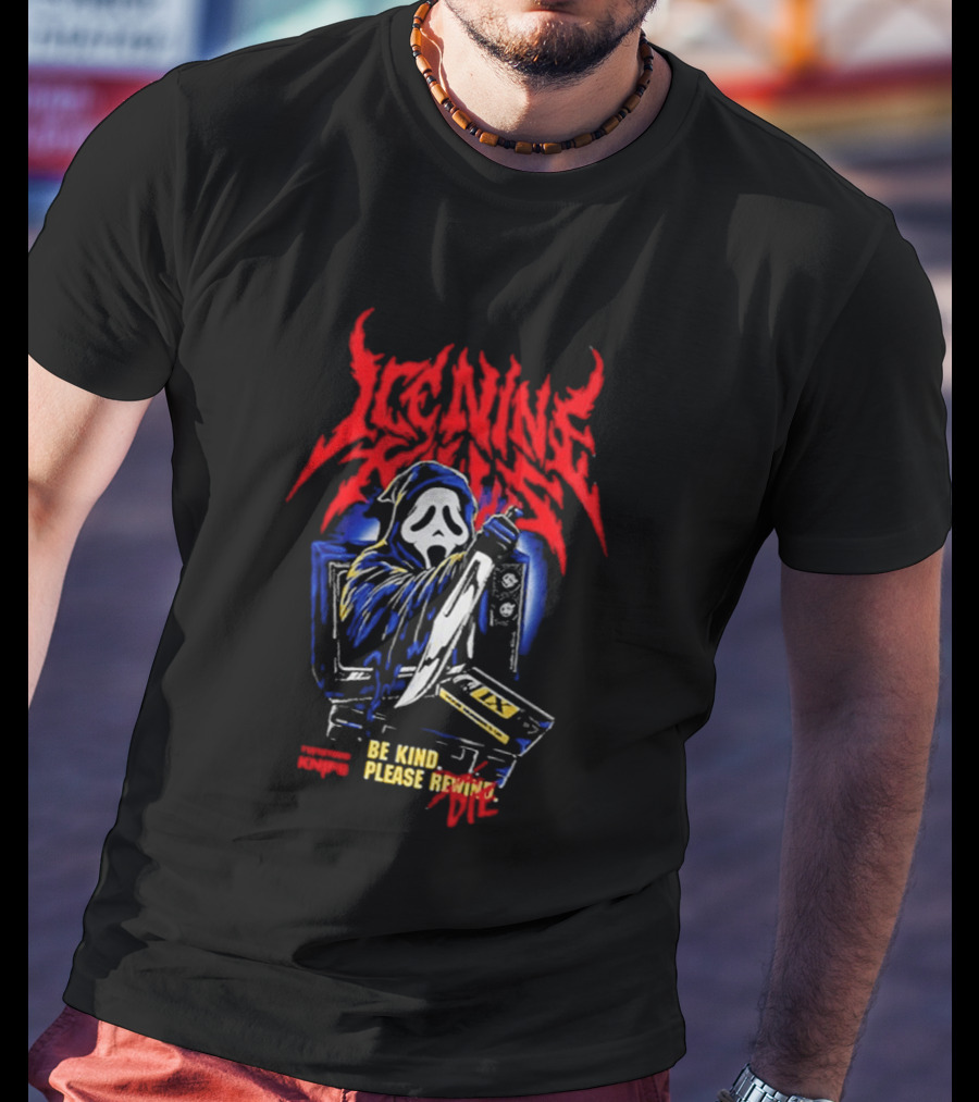 Ice Nine Kills Ghostface Be Kind Please Rewind Stalk Buster Night Mare On The Ninth T-Shirt