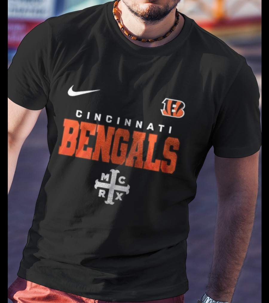 Cincinnati Bengals My Chemical Romance Black Parade Nike Collab T-Shirt