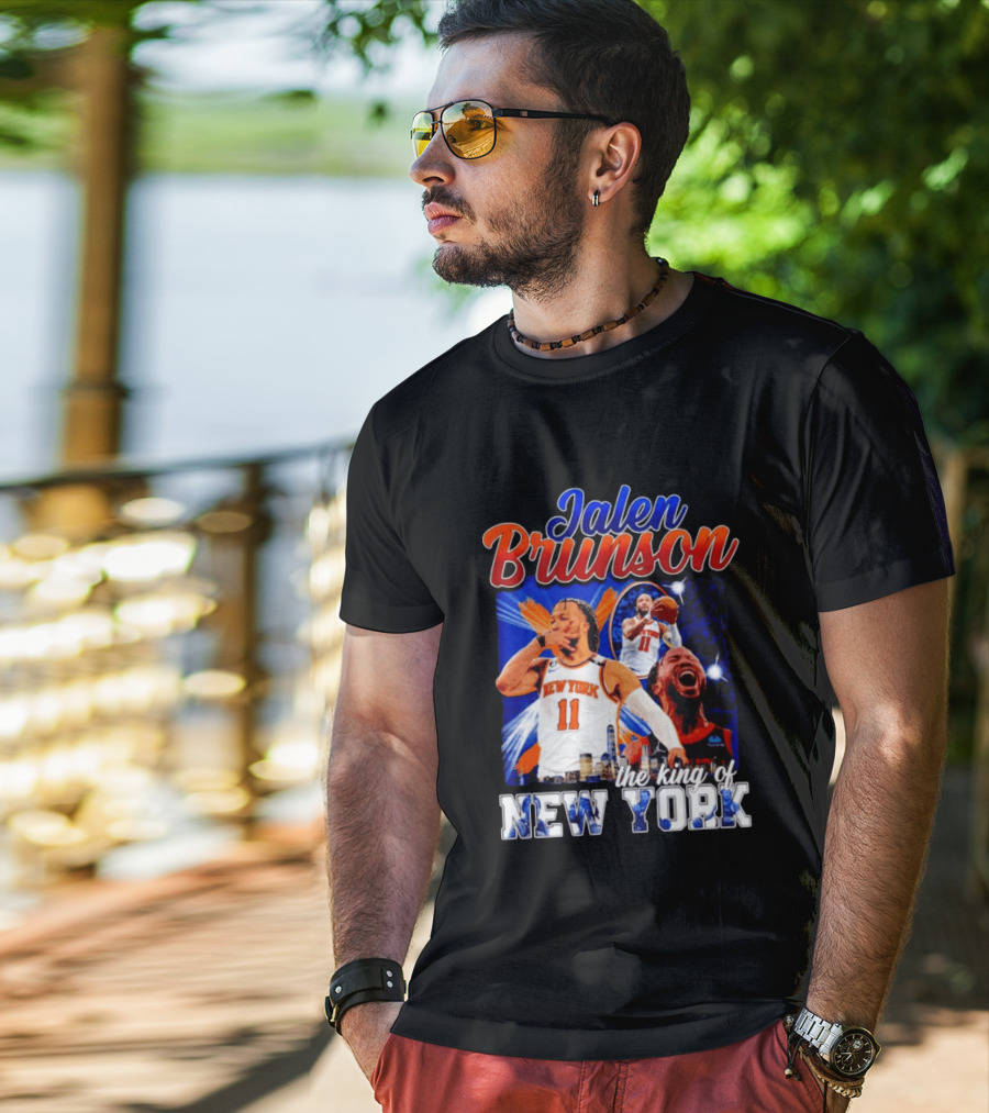 Jalen Brunson The King Of New York New York Knicks Basketball T-Shirt