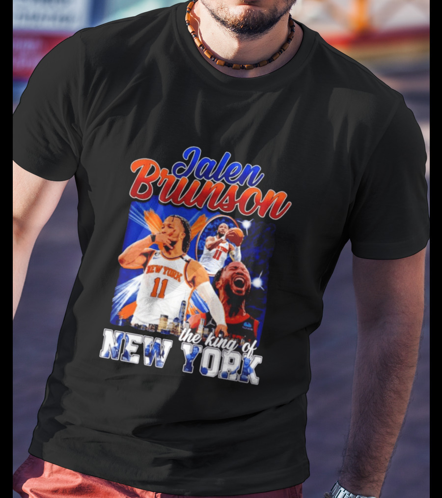 Jalen Brunson The King Of New York New York Knicks Basketball T-Shirt