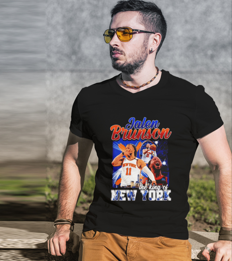Jalen Brunson The King Of New York New York Knicks Basketball T-Shirt