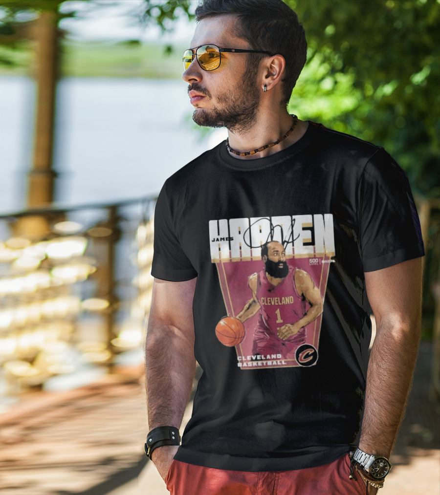 James Harden Cleveland Basketball 500 Level NBA Signature Edition T-Shirt